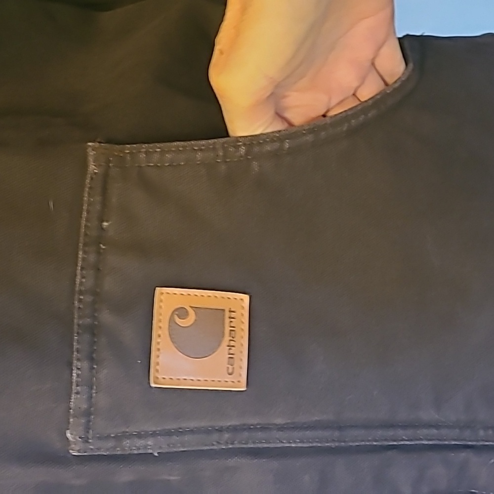 Carhartt Brown XL Tall Heavyweight Coat with Sherpa Lining - Picture 5 of 16